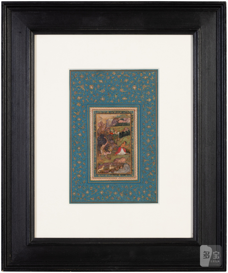 Young Woman chased by a Dragon, India, circa 1590-1610 - 图2